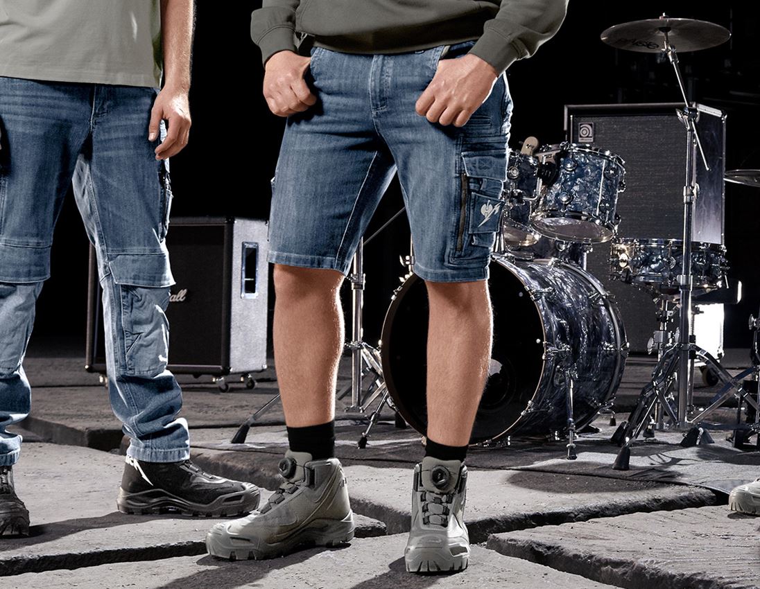 Werkbroeken: Metallica denim shorts + stonewashed