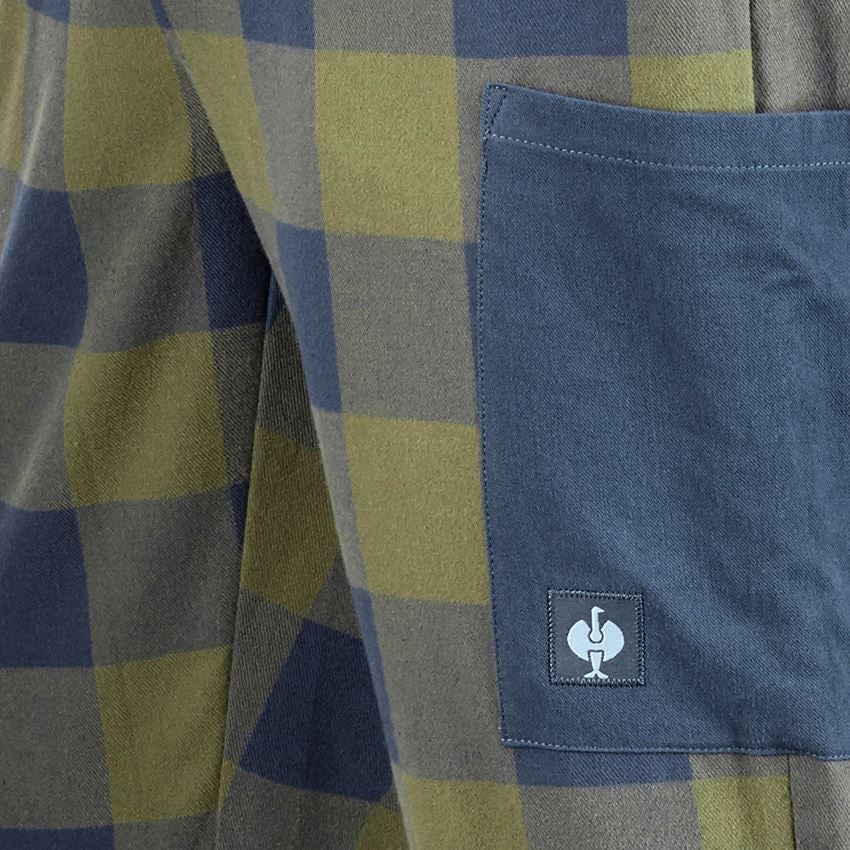 Accessoires: e.s. Pyjama broek + berggroen/oxideblauw 2