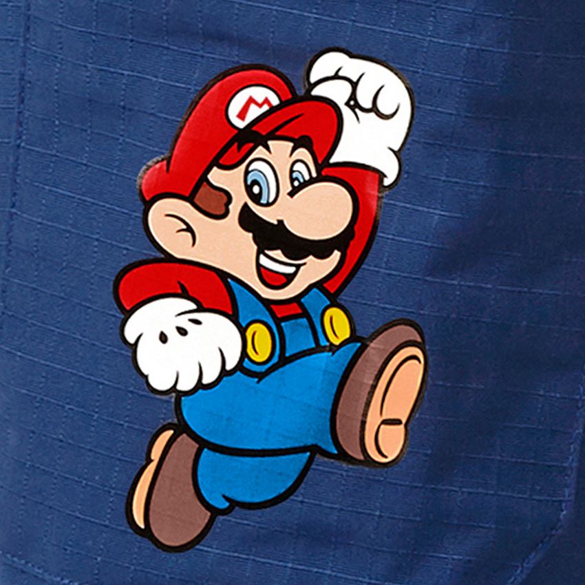 Kleding: Super Mario cargoshort, kinderen + alkalisch blauw 2