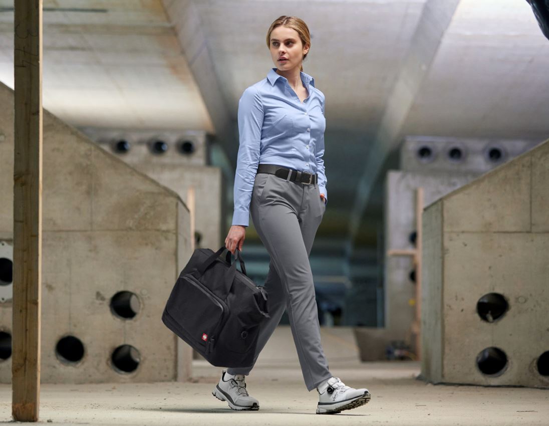 Werkbroeken: Werkbroek Chino e.s.work&travel, dames + bazaltgrijs 3