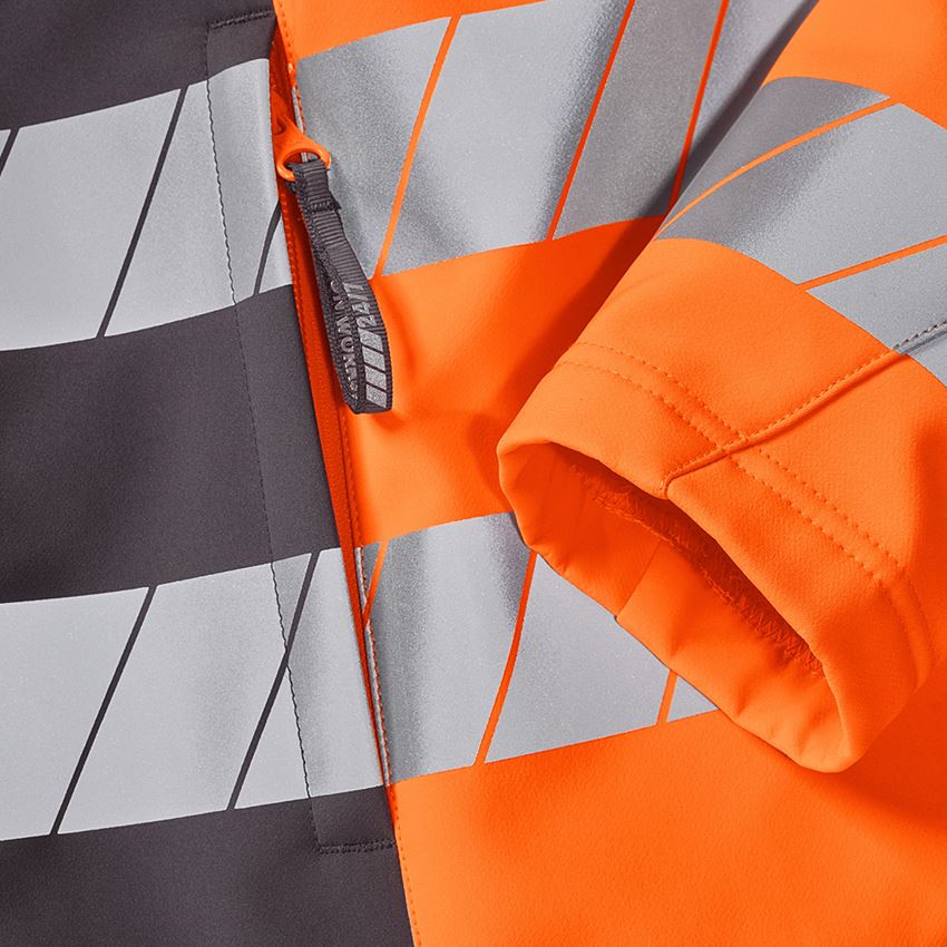 Werkjassen: Veiligheids-softshell-jack e.s.motion 24/7 + antraciet/signaaloranje 2