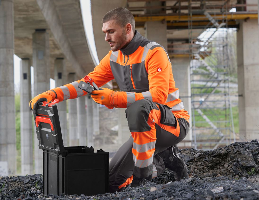 Kleding: Veiligheidswerkbroek e.s.motion 24/7 + antraciet/signaaloranje 7