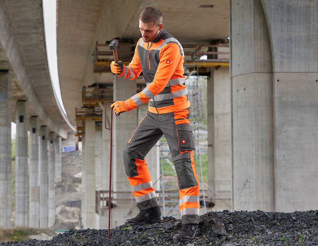 Kleding: Veiligheidswerkbroek e.s.motion 24/7 + antraciet/signaaloranje 8