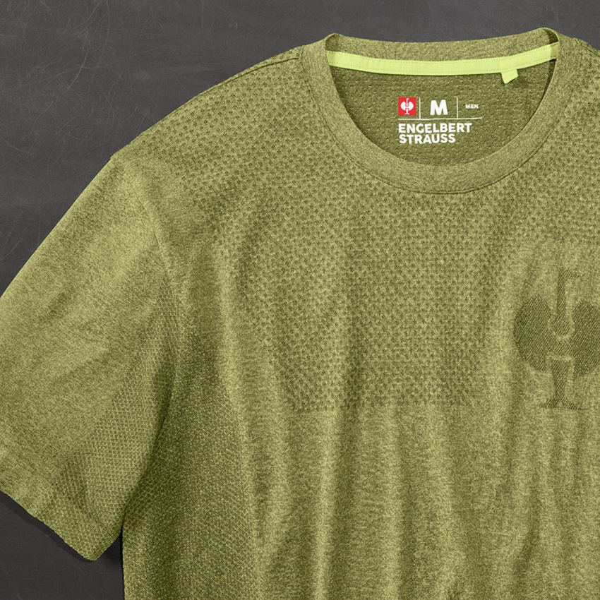 Kleding: T-Shirt seamless  e.s.trail + jeneverbesgroen melange 2