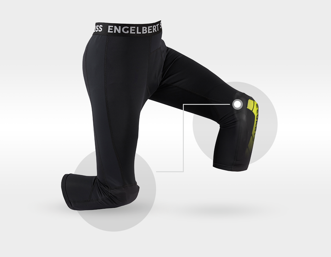 Kniebescherming: e.s. Knee Pad Pro-Comfort + zuurgeel/zwart 1