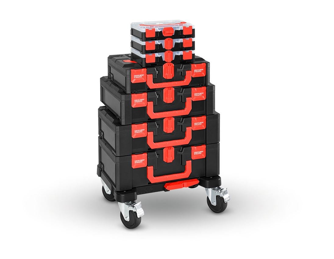 STRAUSSboxen: STRAUSSbox Cart + zwart/rood