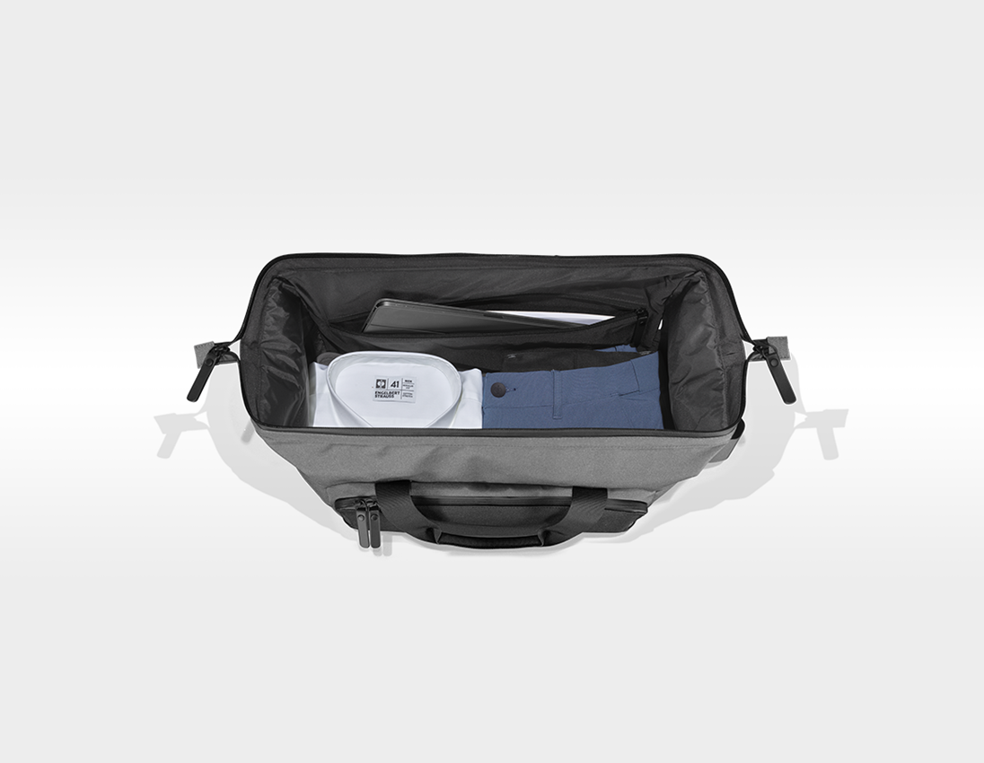 Accessoires: Duffle bag-reistas e.s.work&travel + bazaltgrijs/zwart 5