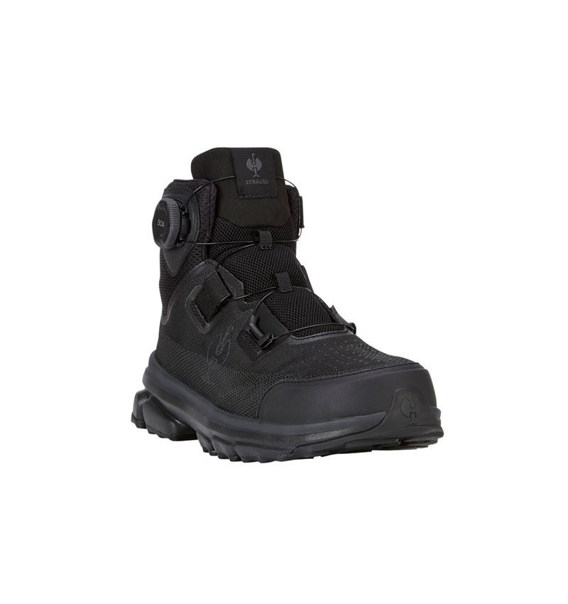 Schoenen: S1 Veiligheidsschoenen e.s. Triest mid + zwart 4