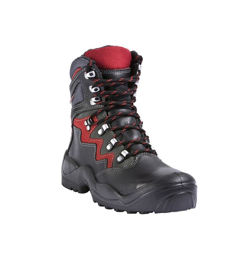 S3: S3 Winterveiligheidslaarzen Lech + zwart/antraciet/rood 1