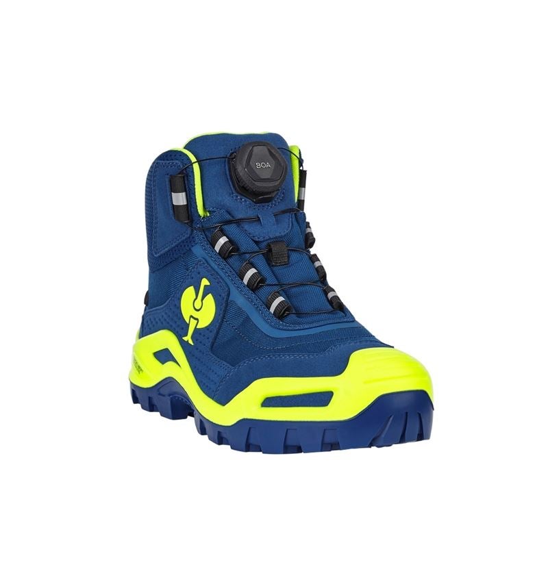 Schoenen: S3 Veiligheidsschoenen e.s. Kastra II mid + korenblauw/signaalgeel 3