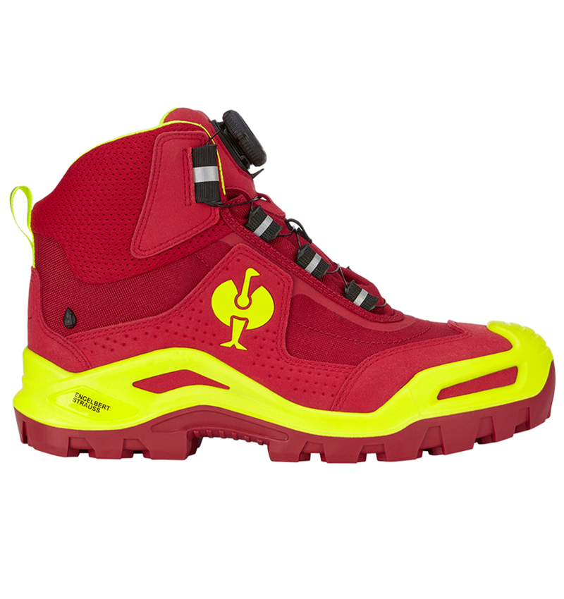 S3: S3 Veiligheidsschoenen e.s. Kastra II mid + rood/signaalgeel 2