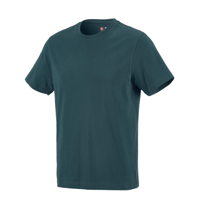 Schrijnwerkers / Meubelmakers: e.s. T-Shirt cotton + zeeblauw