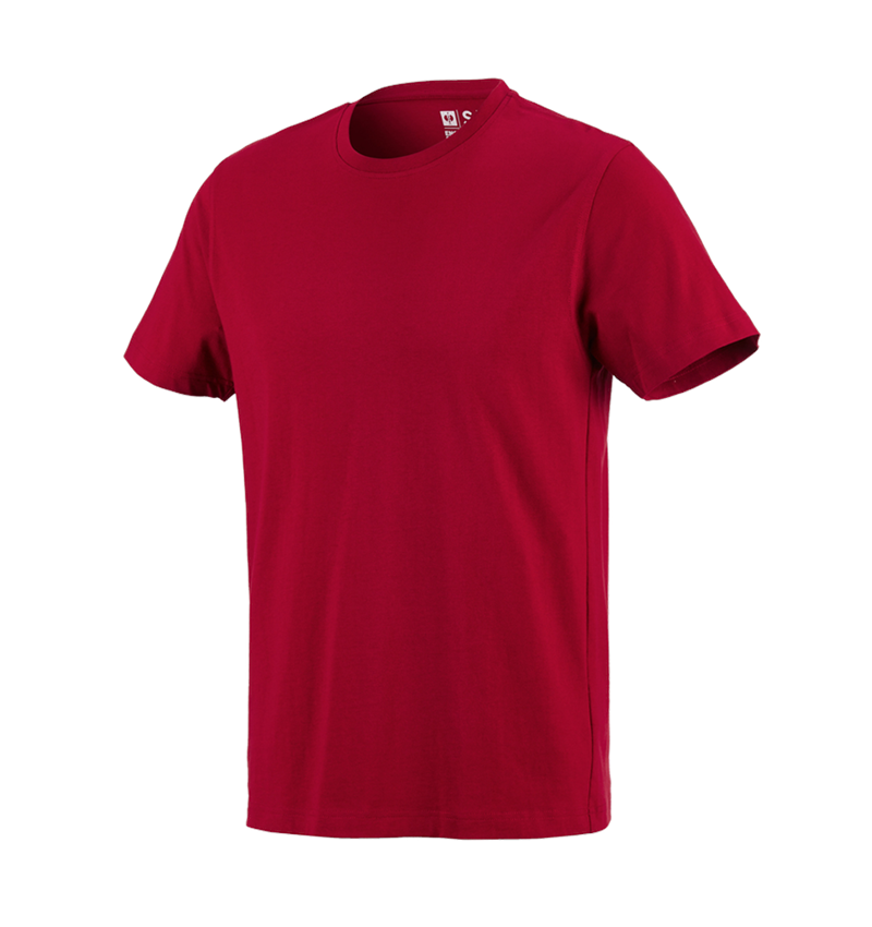 Tuin-/ Land-/ Bosbouw: e.s. T-Shirt cotton + rood
