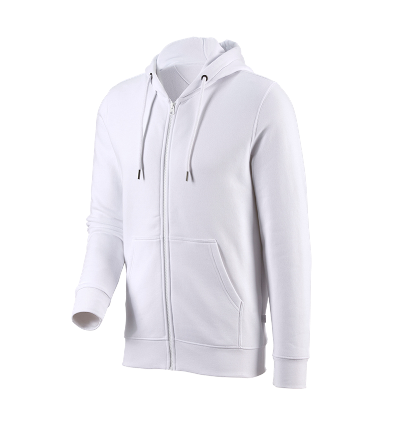 Bovenkleding: e.s. Hoody-Sweatjack poly cotton + wit 3