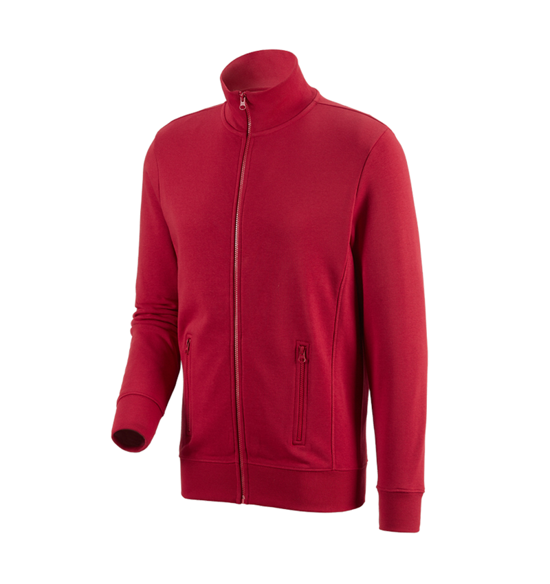 Bovenkleding: e.s. Sweatjack poly cotton + rood 2