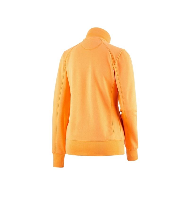 Bovenkleding: e.s. Sweatjack poly cotton, dames + licht oranje 1