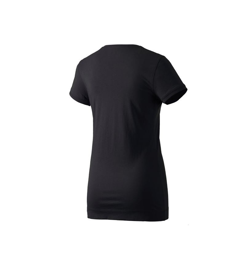 Onderwerpen: e.s. Long-Shirt cotton, dames + zwart 2
