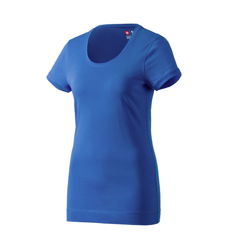 Bovenkleding: e.s. Long-Shirt cotton, dames + gentiaanblauw 1