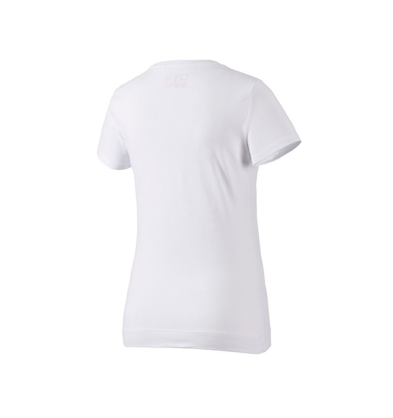 Bovenkleding: e.s. T-Shirt cotton stretch, dames + wit 3