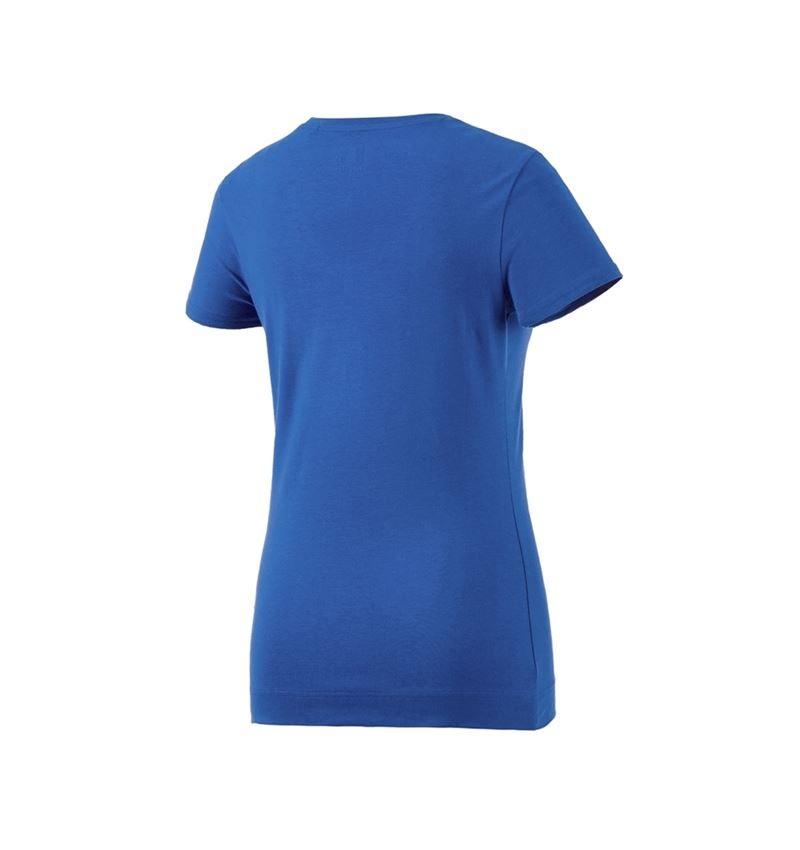 Onderwerpen: e.s. T-Shirt cotton stretch, dames + gentiaanblauw 4