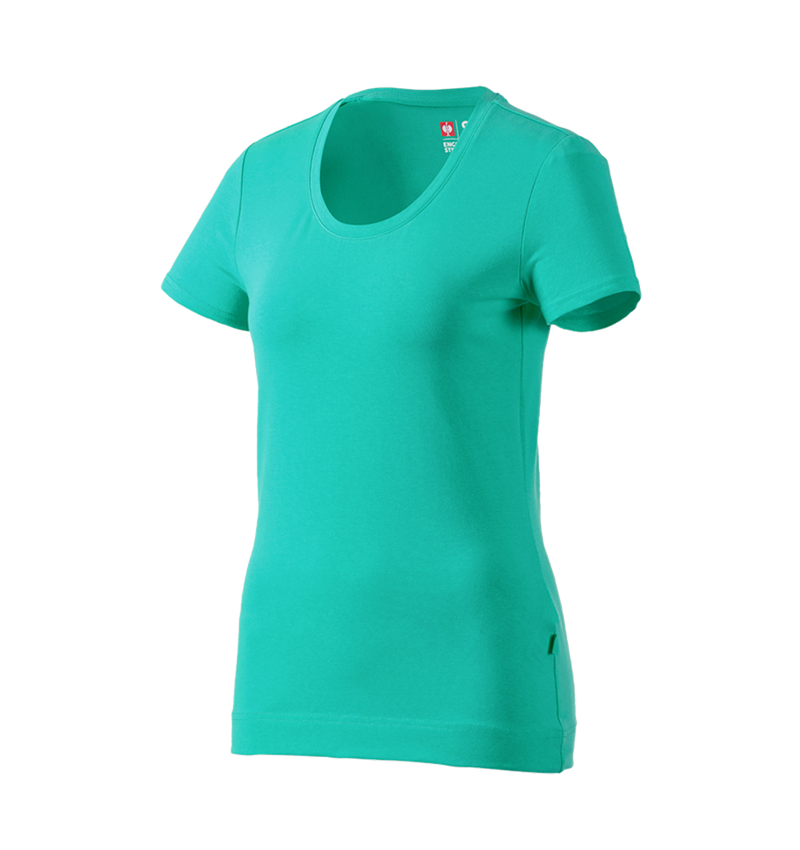 Bovenkleding: e.s. T-Shirt cotton stretch, dames + lagune 2