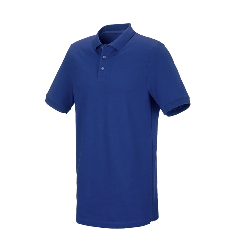 Bovenkleding: e.s. Piqué-Polo cotton stretch, long fit + korenblauw 2