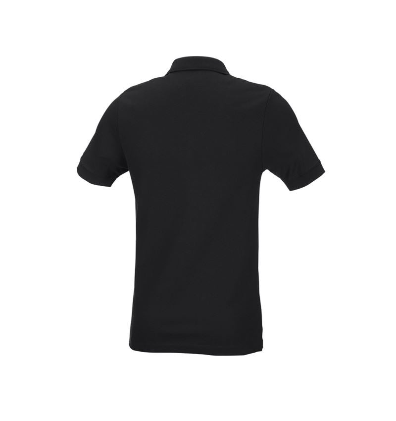 Schrijnwerkers / Meubelmakers: e.s. Pique-Polo cotton stretch, slim fit + zwart 3