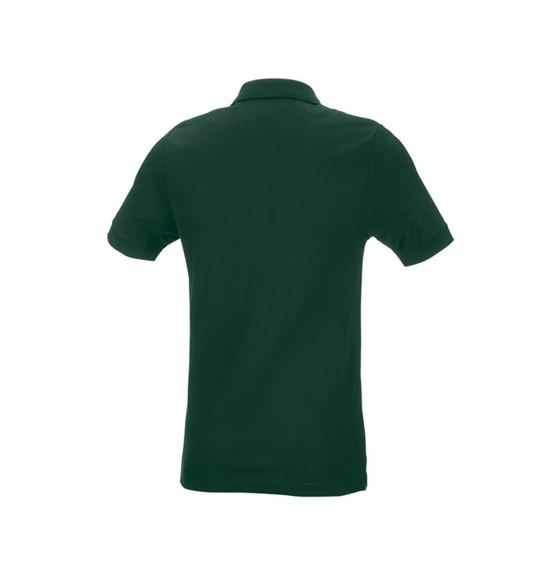 Schrijnwerkers / Meubelmakers: e.s. Pique-Polo cotton stretch, slim fit + groen 3