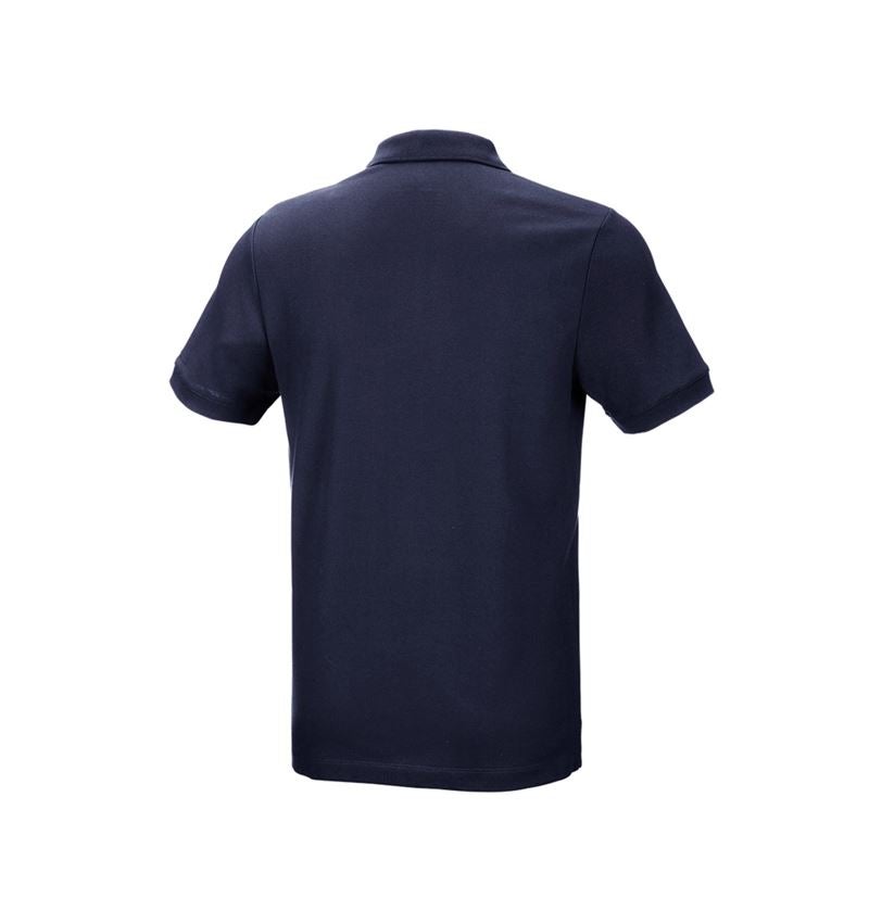 Bovenkleding: e.s. Pique-Polo cotton stretch + donkerblauw 3
