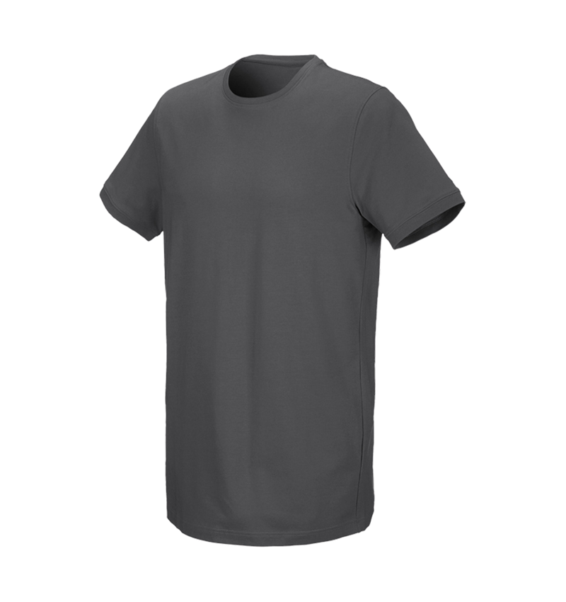 Tuin-/ Land-/ Bosbouw: e.s. T-Shirt cotton stretch, long fit + antraciet 2