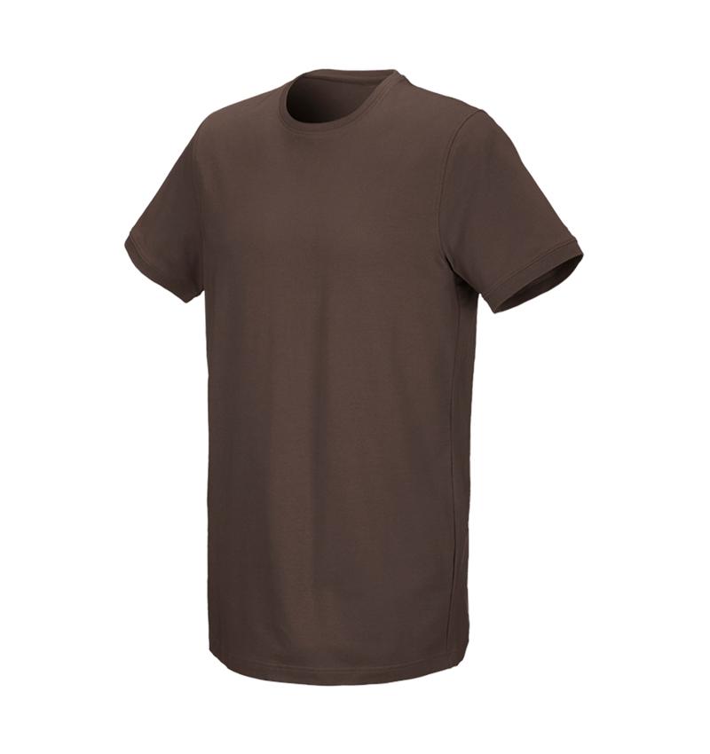 Schrijnwerkers / Meubelmakers: e.s. T-Shirt cotton stretch, long fit + kastanje 2