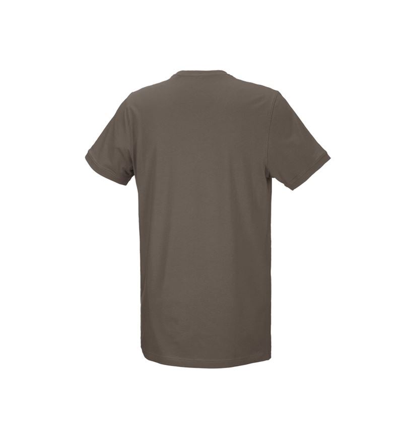 Tuin-/ Land-/ Bosbouw: e.s. T-Shirt cotton stretch, long fit + steen 3