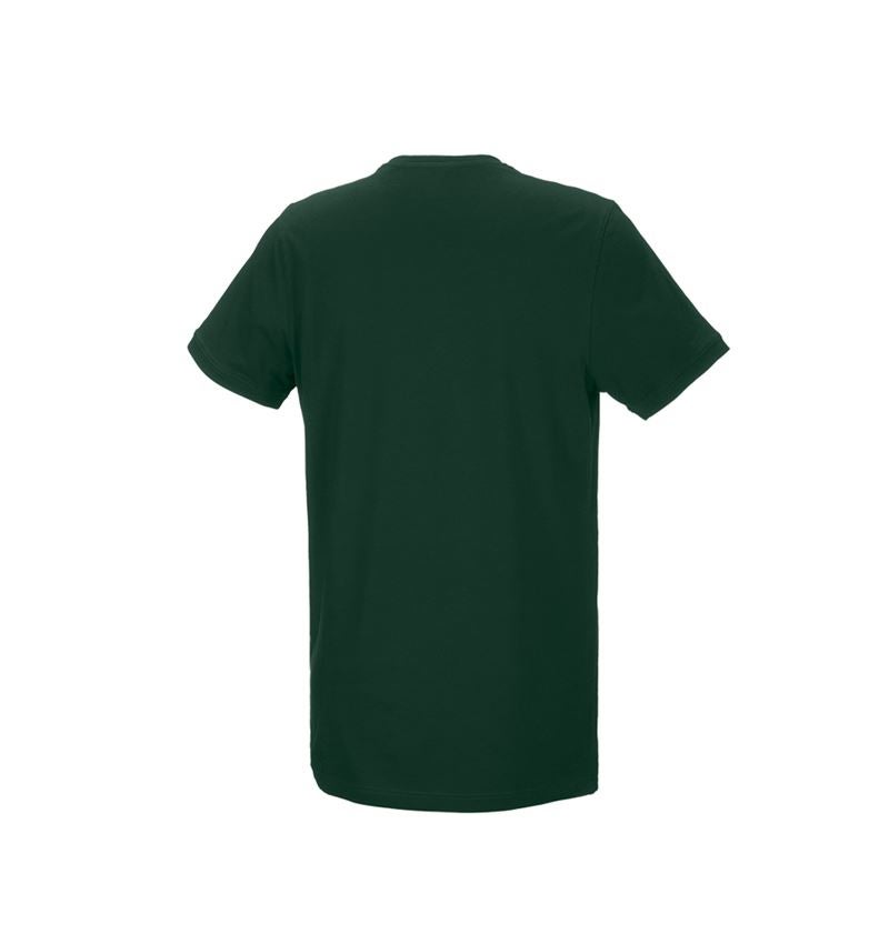 Tuin-/ Land-/ Bosbouw: e.s. T-Shirt cotton stretch, long fit + groen 2