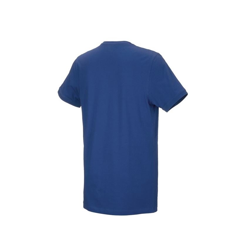 Tuin-/ Land-/ Bosbouw: e.s. T-Shirt cotton stretch, long fit + alkalisch blauw 3