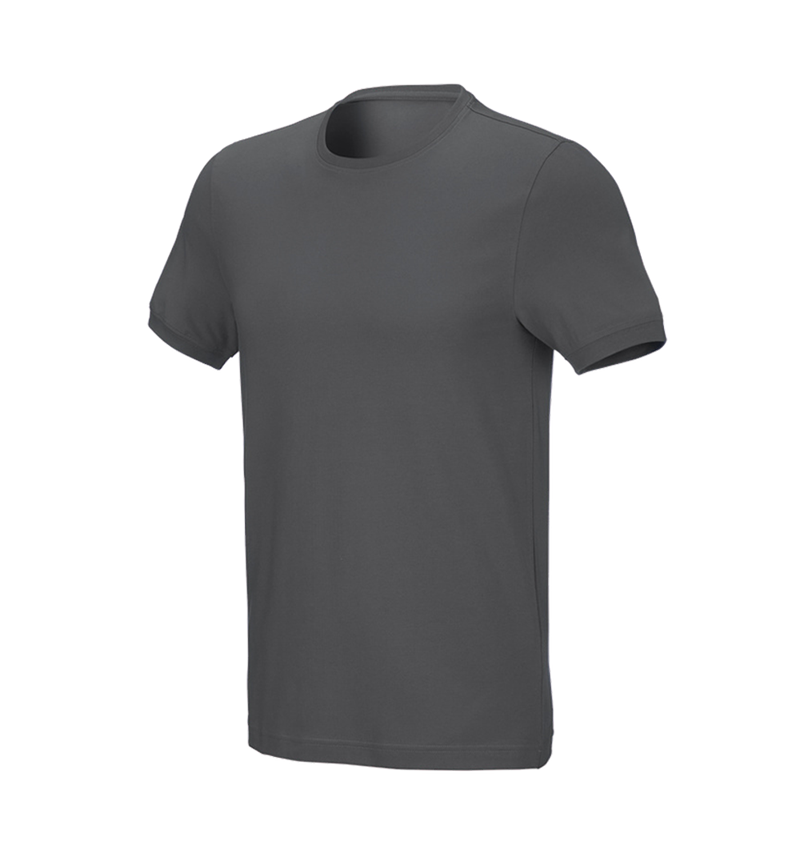 Tuin-/ Land-/ Bosbouw: e.s. T-Shirt cotton stretch, slim fit + antraciet 2