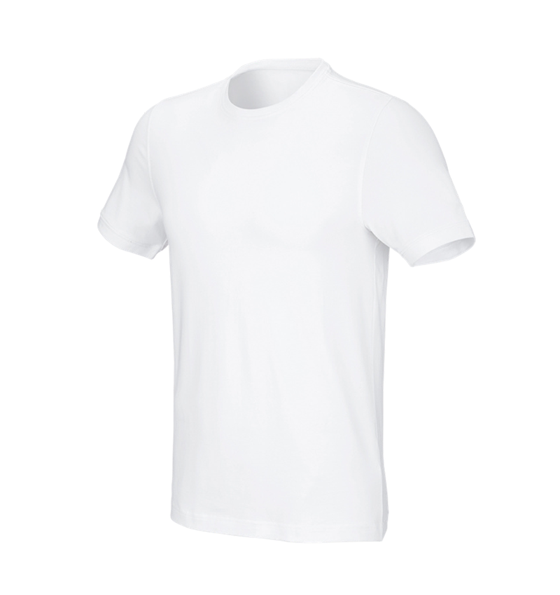 Schrijnwerkers / Meubelmakers: e.s. T-Shirt cotton stretch, slim fit + wit 2