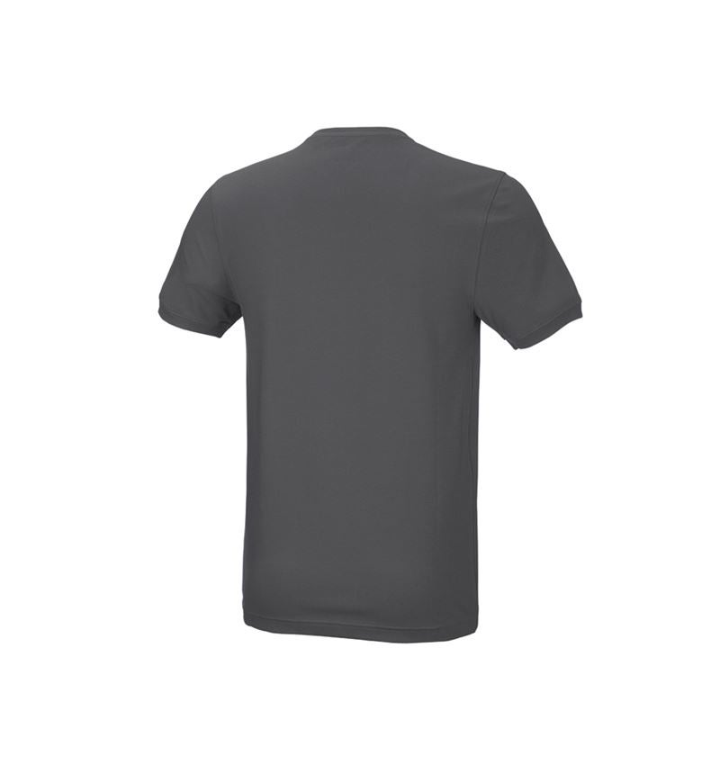 Tuin-/ Land-/ Bosbouw: e.s. T-Shirt cotton stretch, slim fit + antraciet 3