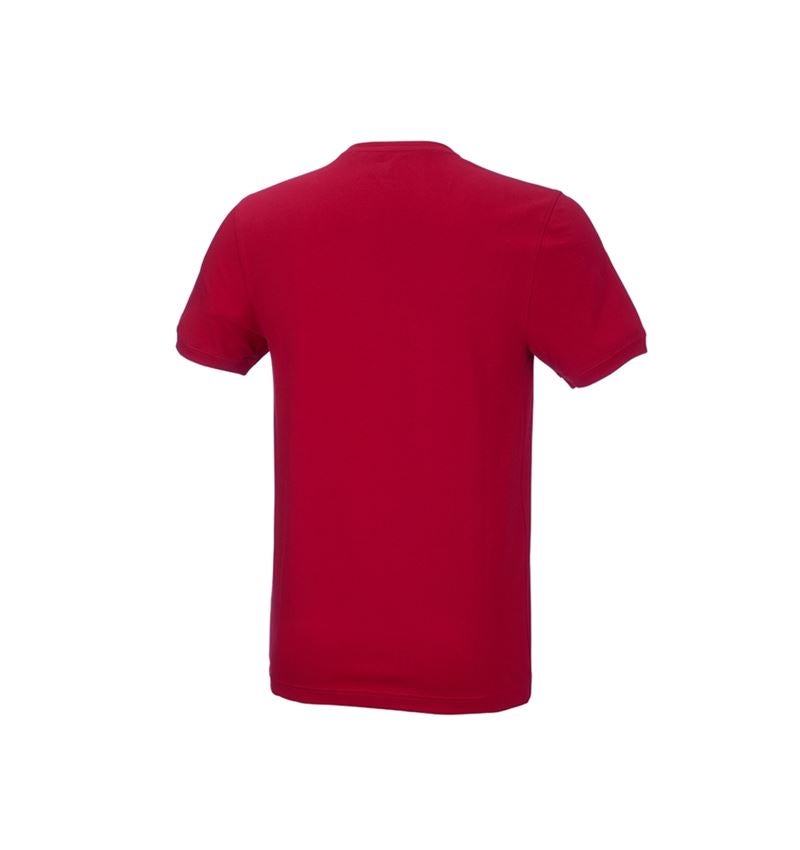 Onderwerpen: e.s. T-Shirt cotton stretch, slim fit + vuurrood 3