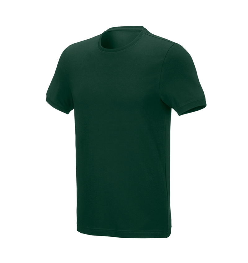 Tuin-/ Land-/ Bosbouw: e.s. T-Shirt cotton stretch, slim fit + groen 2