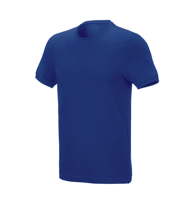 Tuin-/ Land-/ Bosbouw: e.s. T-Shirt cotton stretch, slim fit + korenblauw 2