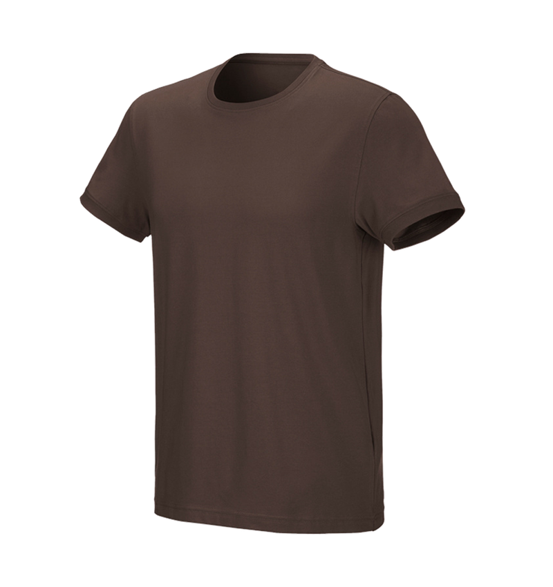 Tuin-/ Land-/ Bosbouw: e.s. T-Shirt cotton stretch + kastanje 2