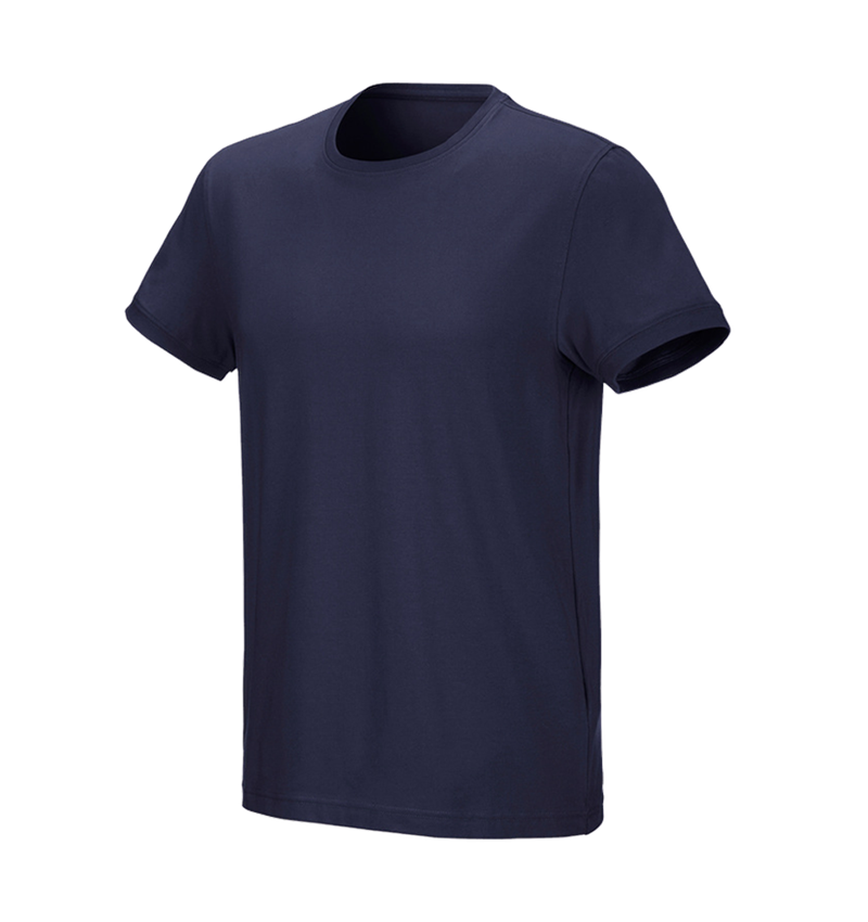 Tuin-/ Land-/ Bosbouw: e.s. T-Shirt cotton stretch + donkerblauw 2