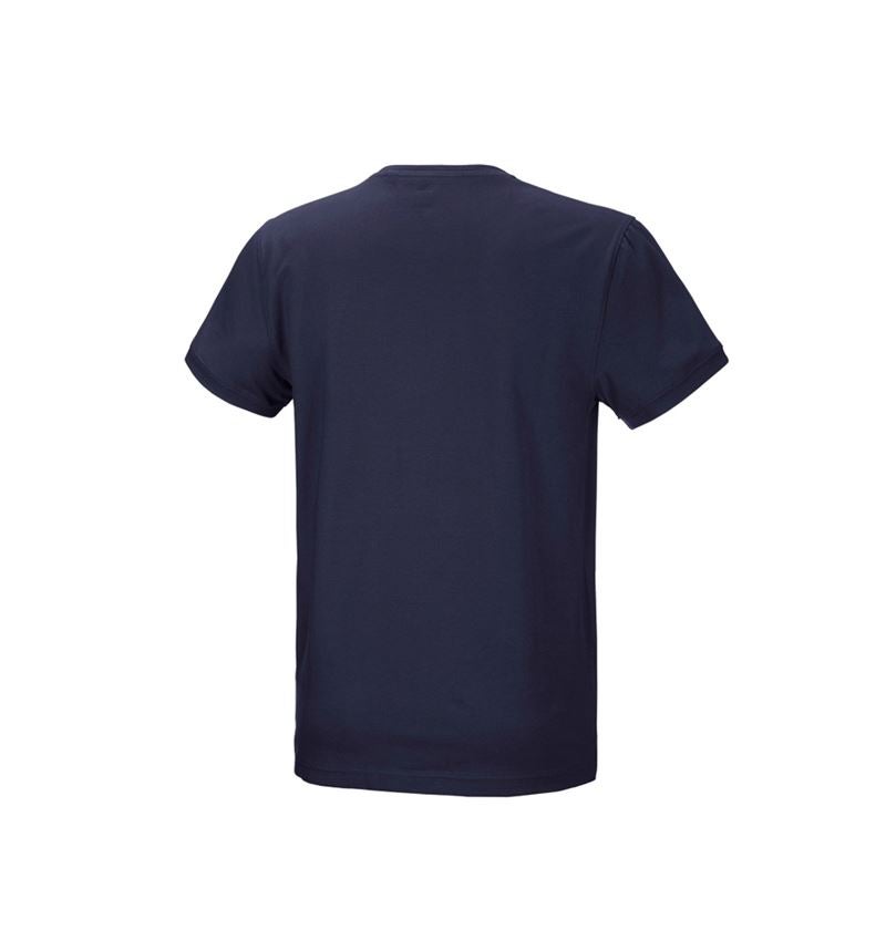 Tuin-/ Land-/ Bosbouw: e.s. T-Shirt cotton stretch + donkerblauw 3