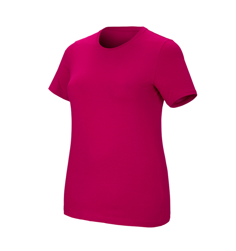 Bovenkleding: e.s. T-Shirt cotton stretch, dames, plus fit + bessen 2