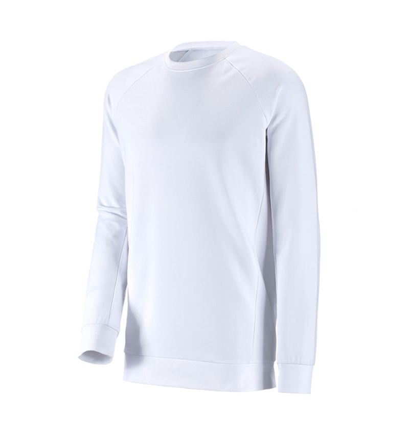 Tuin-/ Land-/ Bosbouw: e.s. Sweatshirt cotton stretch, long fit + wit 2