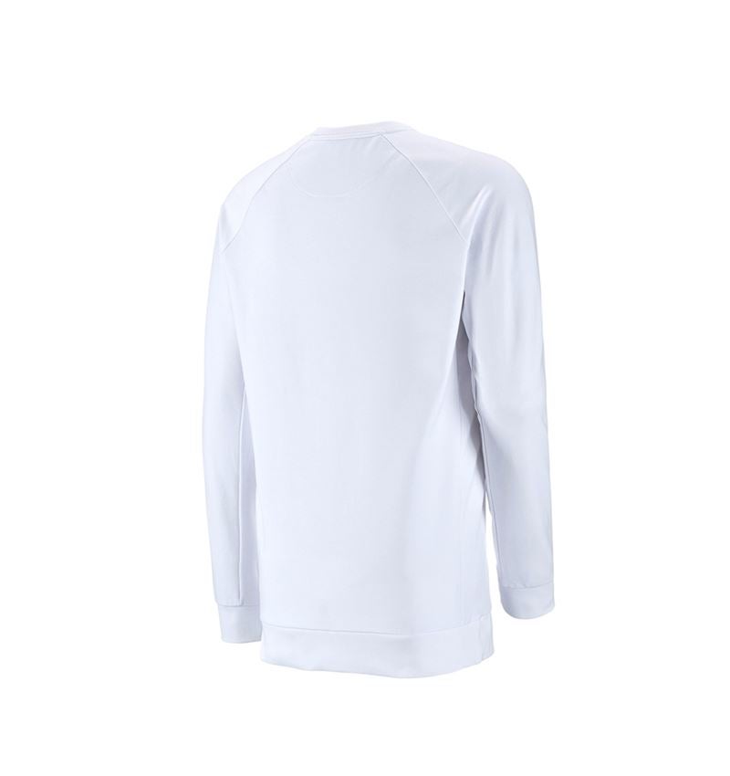 Tuin-/ Land-/ Bosbouw: e.s. Sweatshirt cotton stretch, long fit + wit 3