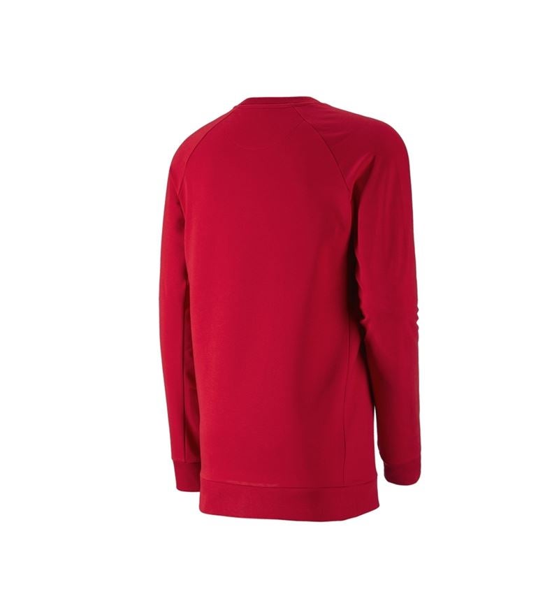 Bovenkleding: e.s. Sweatshirt cotton stretch, long fit + vuurrood 3