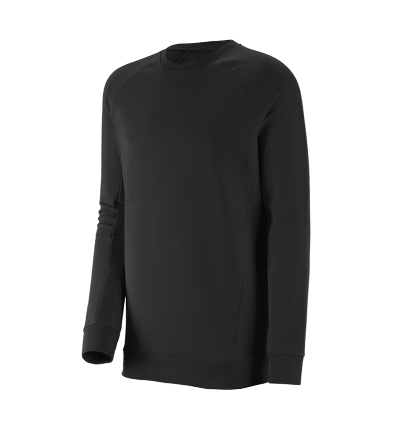 Tuin-/ Land-/ Bosbouw: e.s. Sweatshirt cotton stretch, long fit + zwart 2