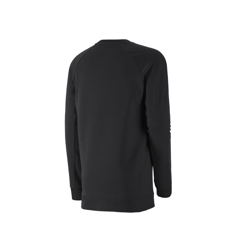 Tuin-/ Land-/ Bosbouw: e.s. Sweatshirt cotton stretch, long fit + zwart 3