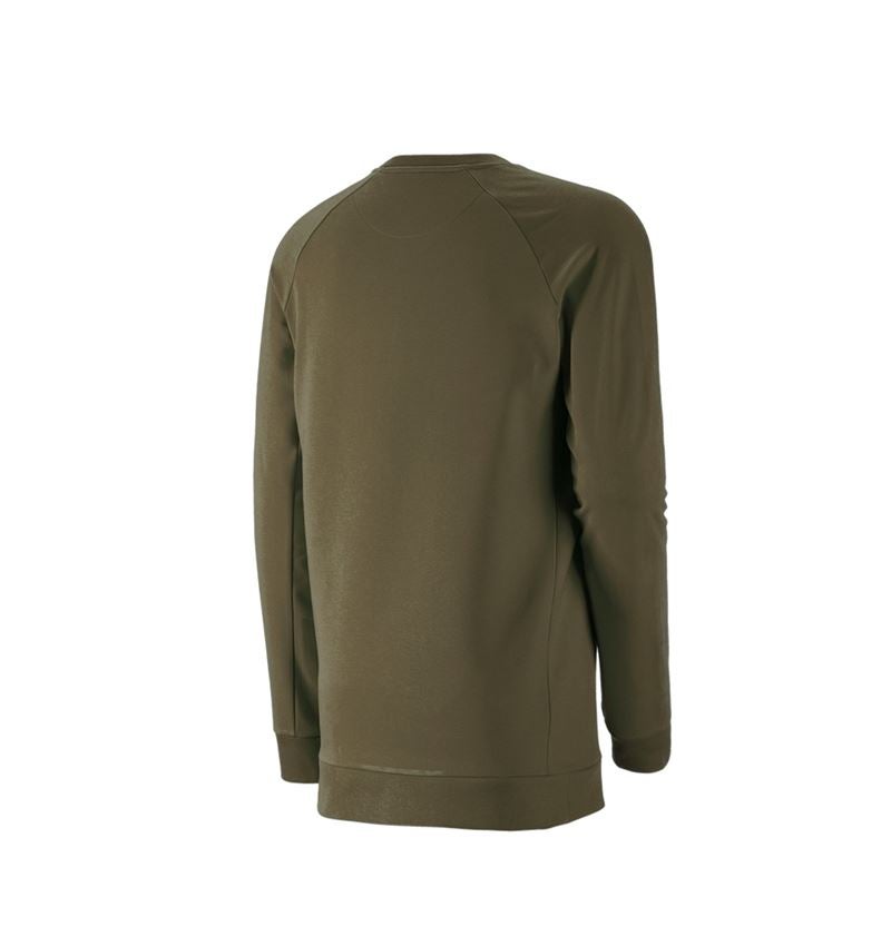 Tuin-/ Land-/ Bosbouw: e.s. Sweatshirt cotton stretch, long fit + moddergroen 3